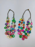 Colorful Coconut Shell Necklace