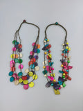 Colorful Coconut Shell Necklace