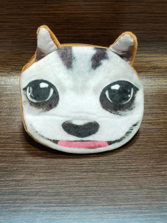 3D Animal face coin purse