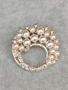 Rose Gold Diamante Brooch