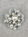 Diamante Pearl Brooch