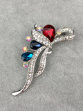 Crystal Diamante Brooch