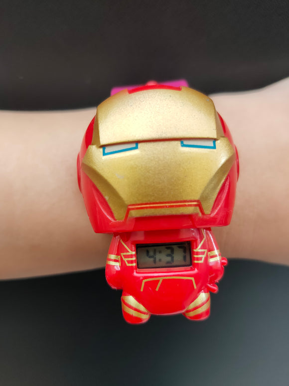 Kids Digital Multi-function Watch Iron Man