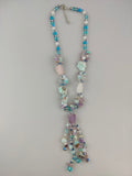 Hand Beaded Long Gemstone Necklace