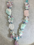 Hand Beaded Long Gemstone Necklace