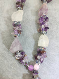 Hand Beaded Long Gemstone Necklace