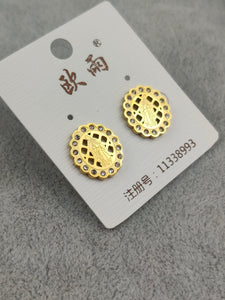 Gold Stainless Steel Stud Earrings