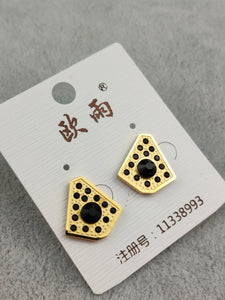 Gold Stainless Steel Stud Earrings