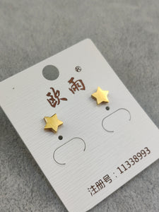 Gold Stainless Steel Stud Earrings