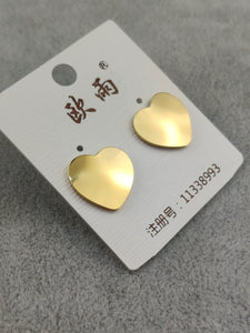 Gold Stainless Steel Stud Earrings