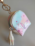 Cute Mini Bag Keychain/keyring/coin purse keyring/Unicorn