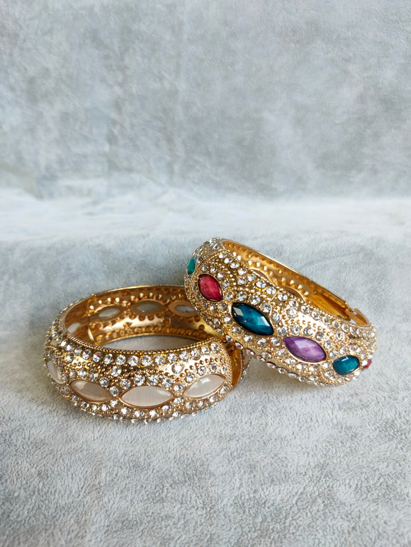 Gold Diamond Bangle (BAB103)