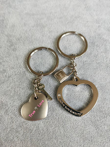 Stainless steel keyring