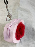 Cute Mini Bag Keychain/keyring/coin purse keyring/Fluffy Heart