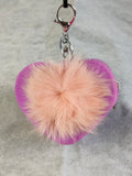 Cute Mini Bag Keychain/keyring/coin purse keyring/Fluffy Heart