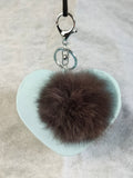 Cute Mini Bag Keychain/keyring/coin purse keyring/Fluffy Heart