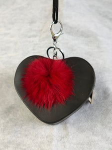 Cute Mini Bag Keychain/keyring/coin purse keyring/Fluffy Heart