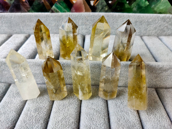 1 pc Citrine Crystal Point under 40g mixed