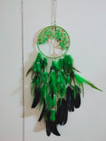 Dream catcher with family tree and light