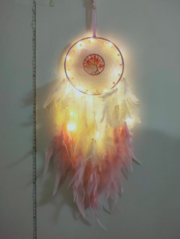 Dream catcher with light