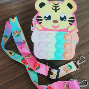 Kids Crossbody Push Bubble Bag