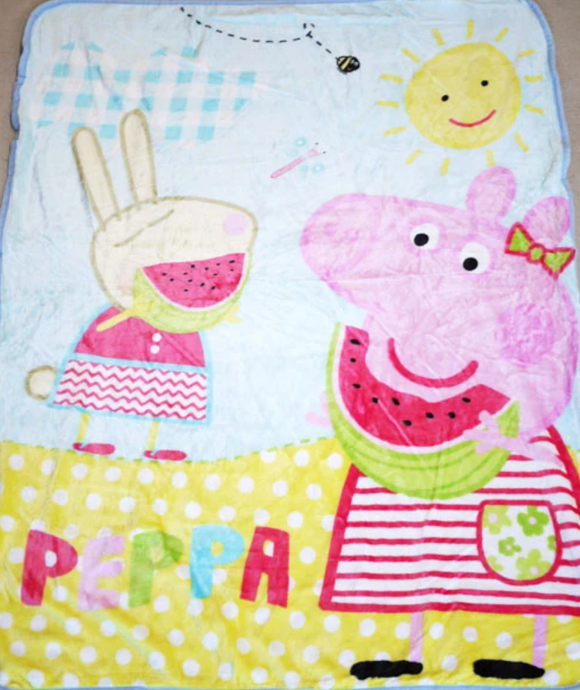 Kid's Blanket Soft Fleece Pepper Pig