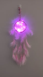 Dream catcher with light