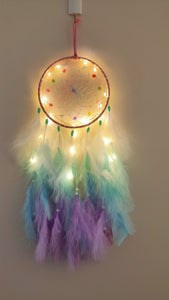 Dream catcher with light